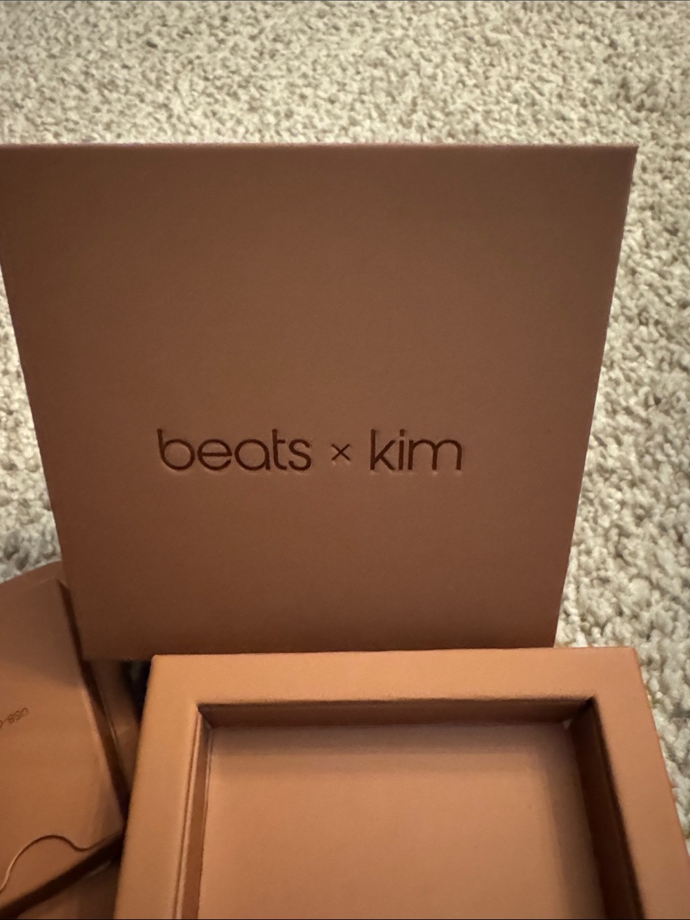 Beats by Dre Beats x Kim True Wireless Earbuds in Brown/Tan - Picture 3 of 14